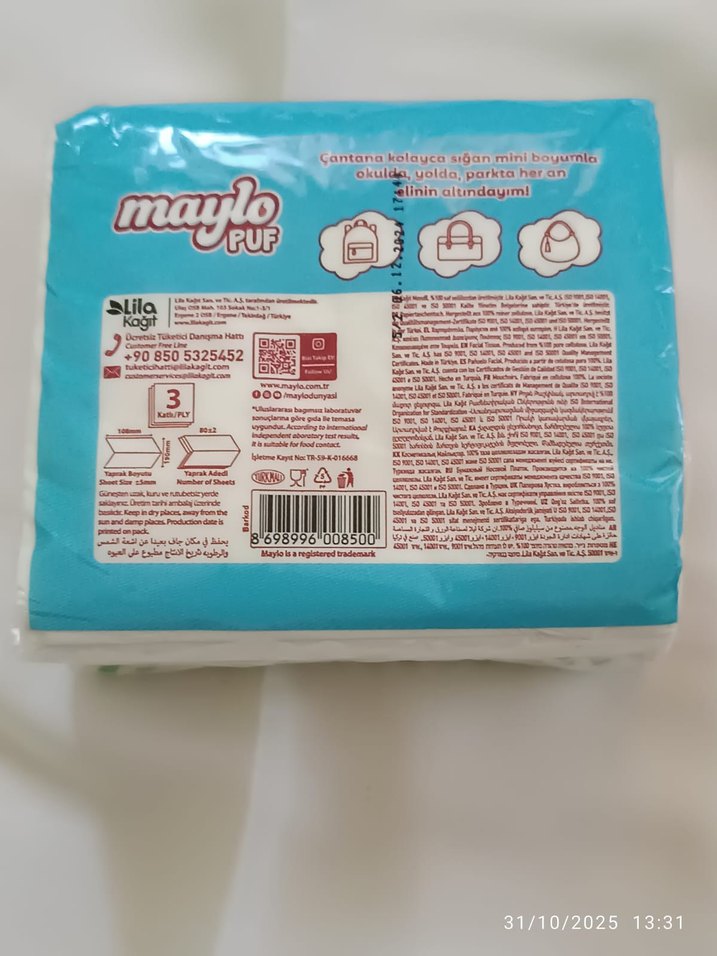 Çeşitli Toplu Selpak Mendil 13 Adet - Görsel 3