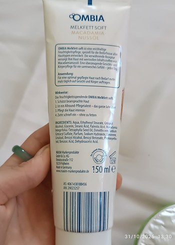 2 Adet Kamill & OmbiaKlasik El ve Vücut Kremi - Görsel 5