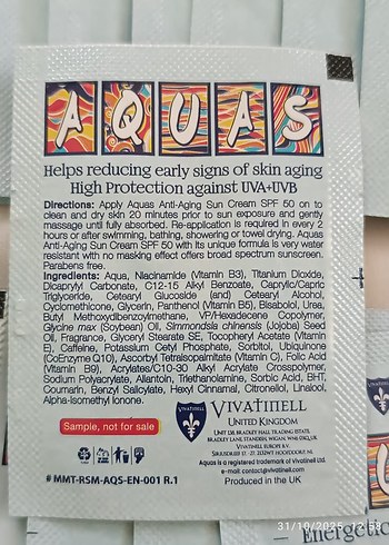 Aquas Güneş Kremi 16 Adet - Görsel 3