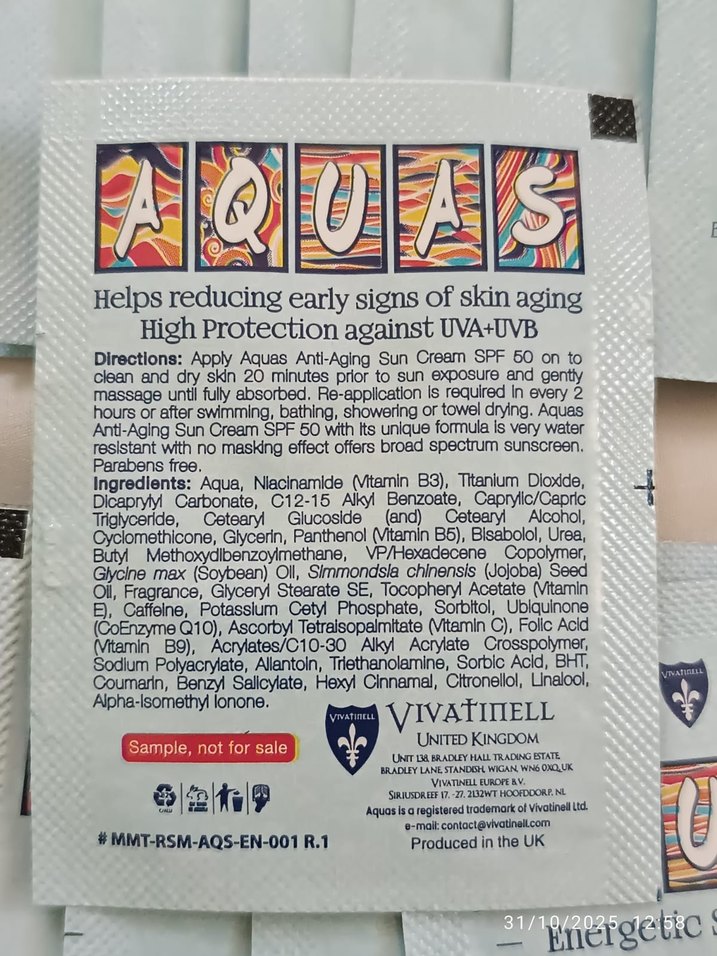 Aquas Güneş Kremi 16 Adet - Görsel 3