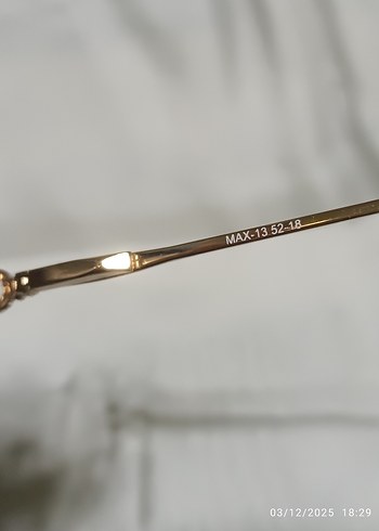 Altın Vintage Kadın Gözlüğü - Görsel 4