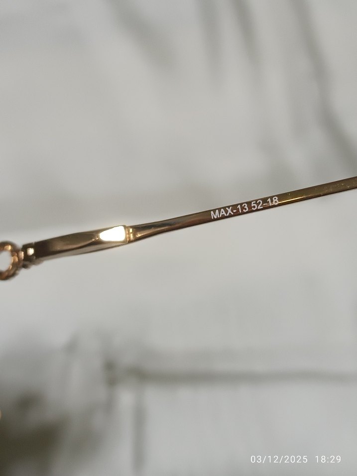 Altın Vintage Kadın Gözlüğü - Görsel 4