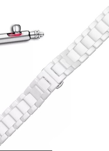 Orjinal Çelik-Seramik /Beyaz, Siyah, Gümüş Kordon - Görsel 5