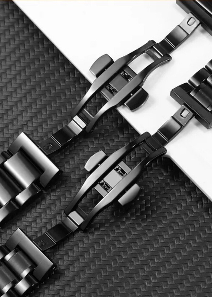 Orjinal Çelik-Seramik /Beyaz, Siyah, Gümüş Kordon - Görsel 3