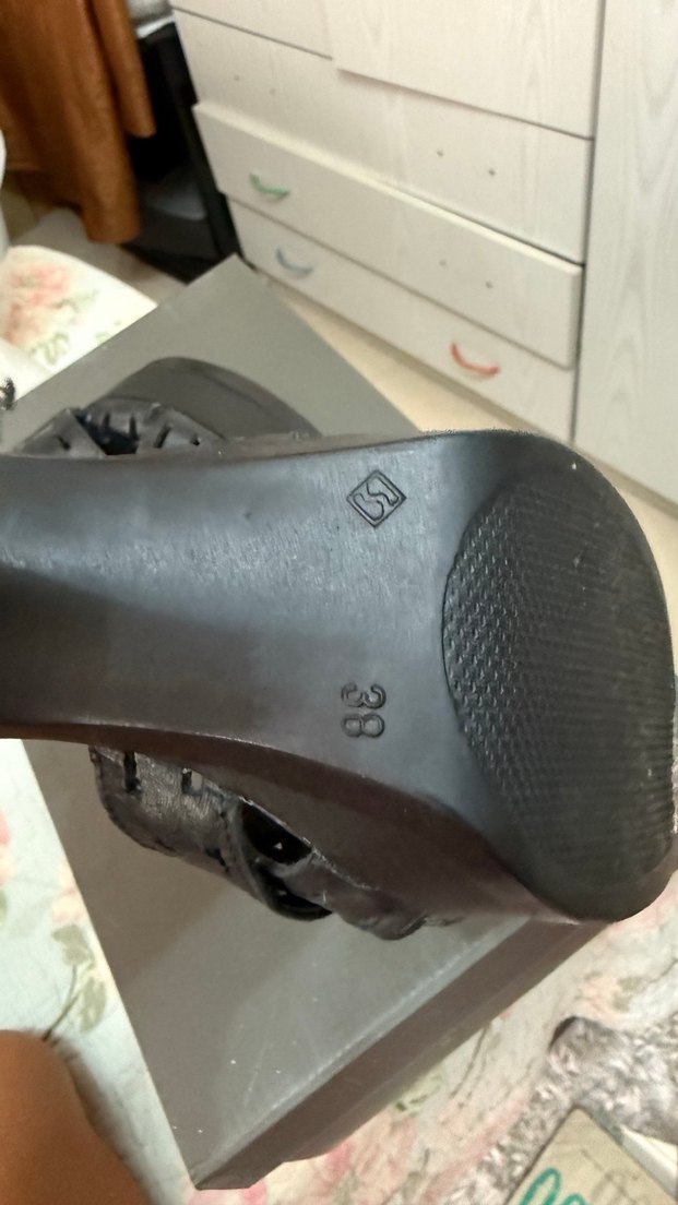 Siyah platform Topuklu  ayakkabı - Görsel 4