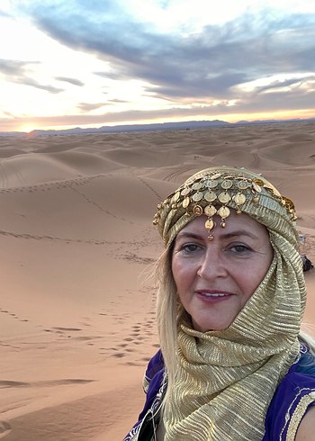 Mor İşlemeli Bohem Uzun Elbise FASTAN ALINDI. - Görsel 5