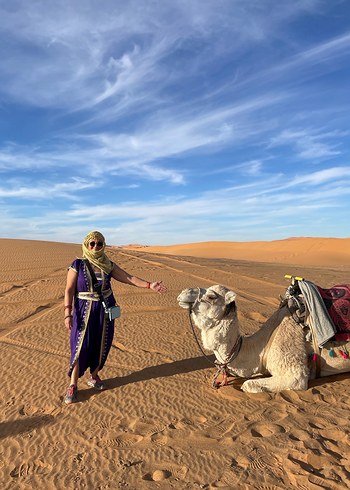 Mor İşlemeli Bohem Uzun Elbise FASTAN ALINDI. - Görsel 6