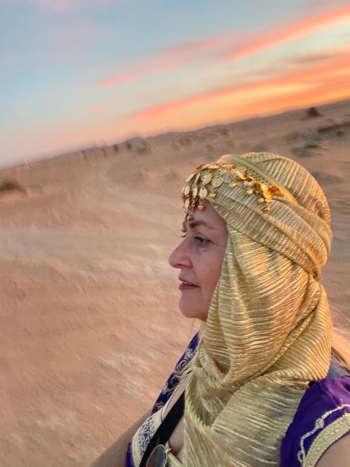 Mor İşlemeli Bohem Uzun Elbise FASTAN ALINDI. - Görsel 4