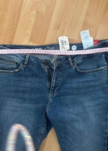 Kadın Lacivert Normal Paça Denim Pantolon S. Oliver marka - Görsel 3