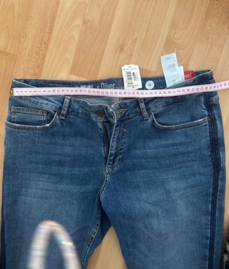 Kadın Lacivert Normal Paça Denim Pantolon S. Oliver marka - Görsel 3