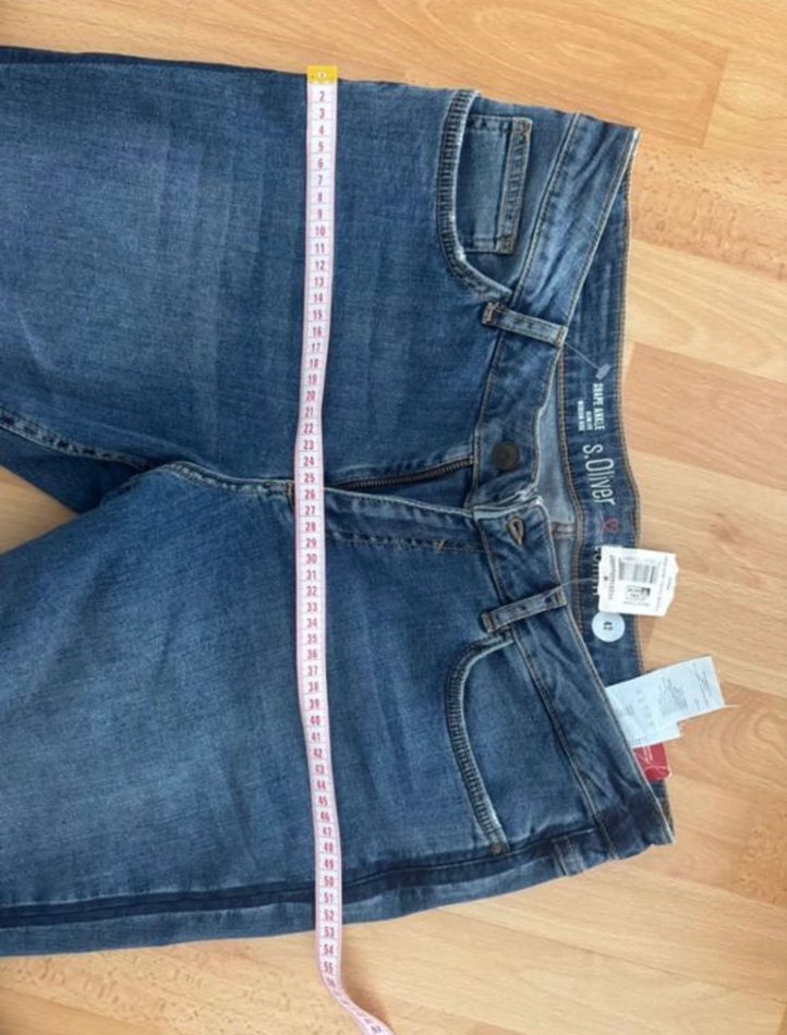 Kadın Lacivert Normal Paça Denim Pantolon S. Oliver marka - Görsel 4