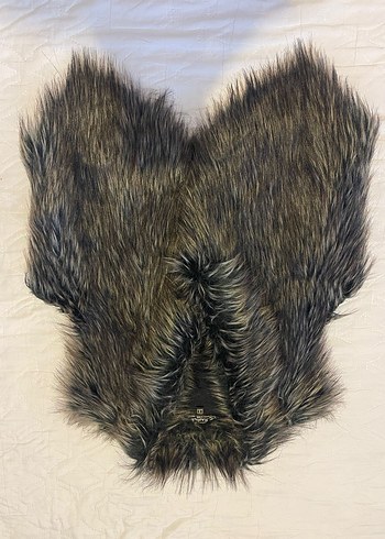 Kadın Gri Uzun Kürklü Goth Yelek Elbise beraber Göğüs ölçüsü 42 - Görsel 7