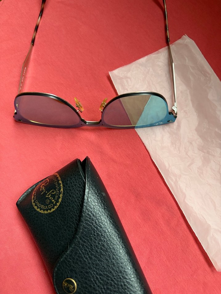 Aynalı cam Rayban klasik kadın güneş gözlüğü - Görsel 2