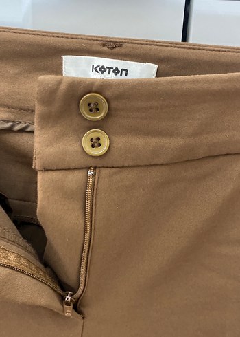 Kahverengi Kadın Kumaş Pantolon - Görsel 4