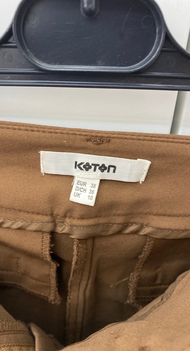 Kahverengi Kadın Kumaş Pantolon - Görsel 3