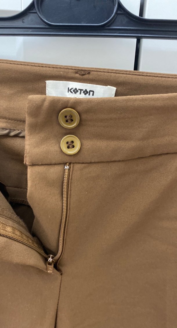 Kahverengi Kadın Kumaş Pantolon - Görsel 4