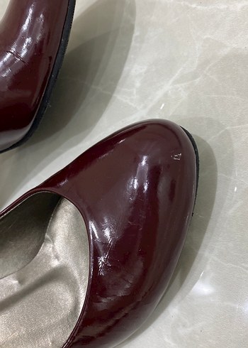 BORDO TOPUKLU AYAKKABI - Görsel 5