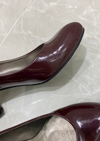 BORDO TOPUKLU AYAKKABI - Görsel 4