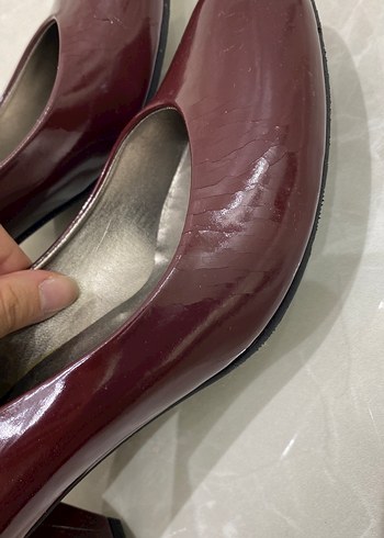 BORDO TOPUKLU AYAKKABI - Görsel 6