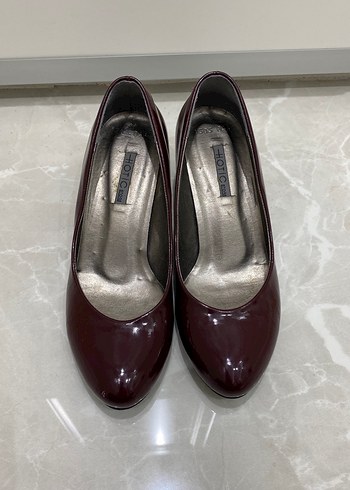BORDO TOPUKLU AYAKKABI - Görsel 2