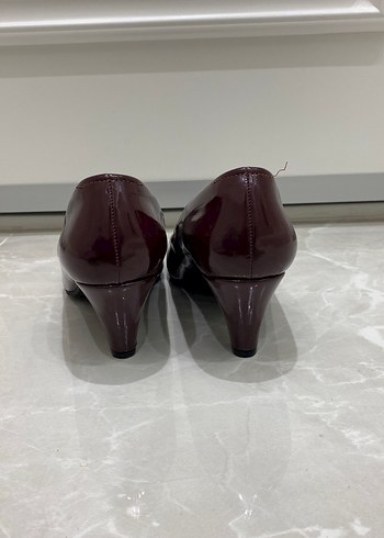 BORDO TOPUKLU AYAKKABI - Görsel 3