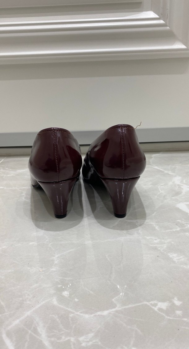 BORDO TOPUKLU AYAKKABI - Görsel 3
