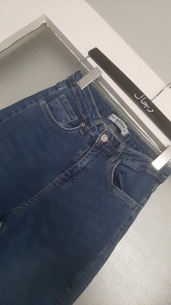 32 Beden mavi Renk Esnek kot pantolon 