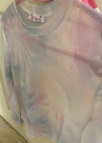 Transparan Tie-Dye Uzun Kollu - Görsel 2