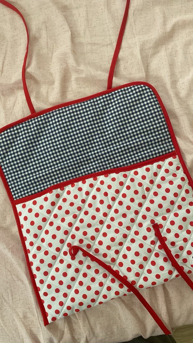 Kırmızı Puantiyeli Laptop - Tablet Çantası - Görsel 2