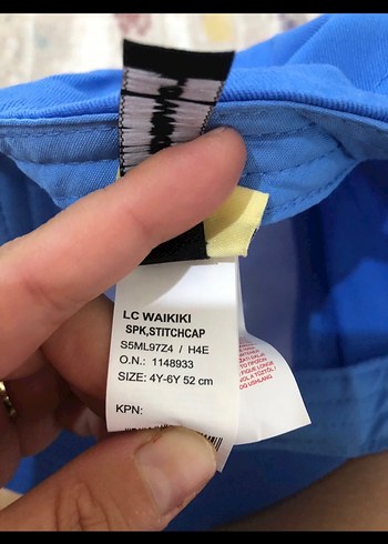 LC Waikiki LCW Mavi Stitch Baskılı Erkek Çocuk Şapka