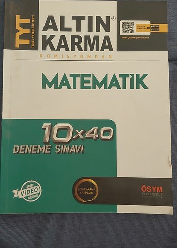 Altın Karma TYT Matematik 10x40 Deneme Sınavı