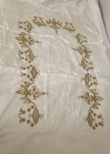 SİMLİ İPLE.  NAKIŞLI.  YUMUŞAK  SATEN ASTARLİ. SECCADE - Görsel 6