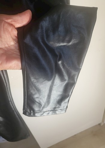 Parlak SİYAH SUNİ DERİ TAY - Görsel 2