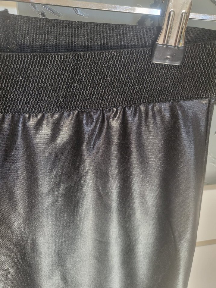 Parlak  SİYAH SUNİ DERİ TAY - Görsel 4