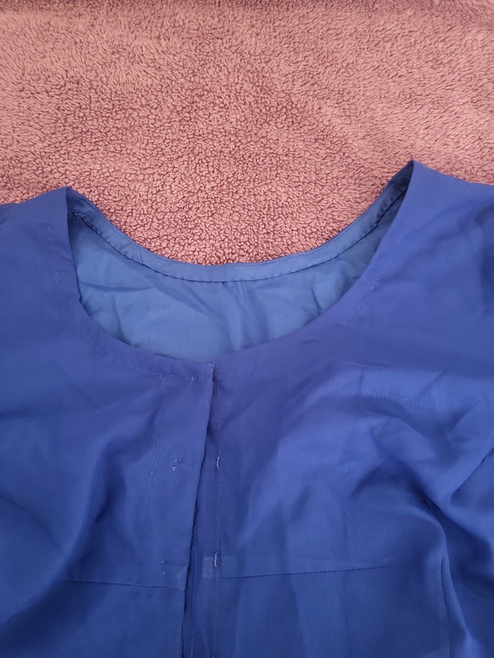 SAKS MAVİ ŞİFON HİNDİSTAN SARİ İKİLİ TAKIM UZUN. - Görsel 3