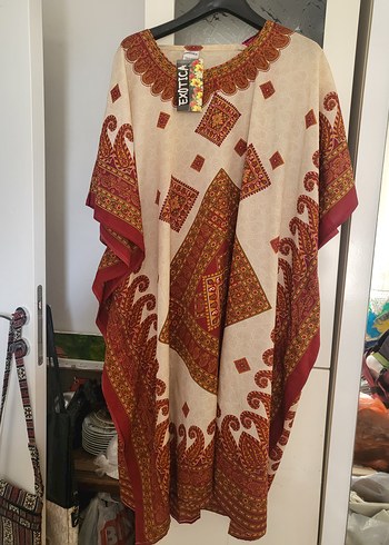 UZAKDOĞU SIFIR  Bohem Uzun Elbise - Görsel 2