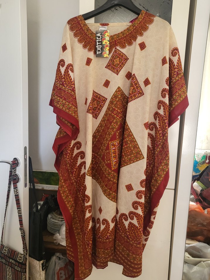 UZAKDOĞU SIFIR  Bohem Uzun Elbise - Görsel 2