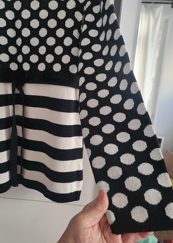 Puantiye ve Çizgili. ÇELİK ORGÜ HARİKA TRİKO TÜNİK - Görsel 3