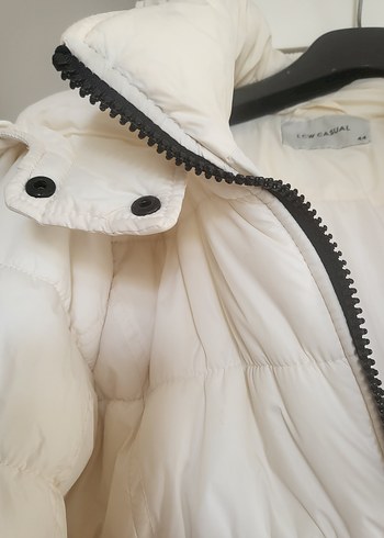 LC WAİKİKİ B. eyaz Fermuarlı Kadın Kışlık Mont - Görsel 10