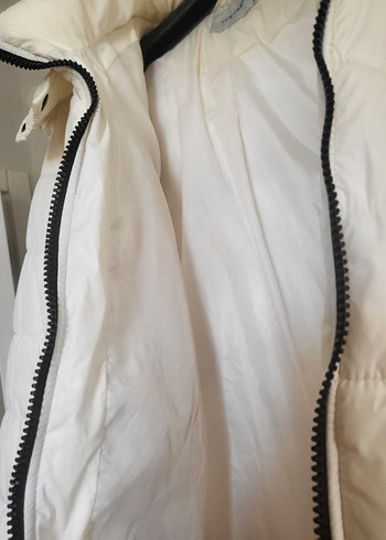LC WAİKİKİ B. eyaz Fermuarlı Kadın Kışlık Mont - Görsel 6