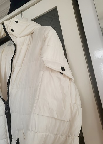 LC WAİKİKİ B. eyaz Fermuarlı Kadın Kışlık Mont - Görsel 9