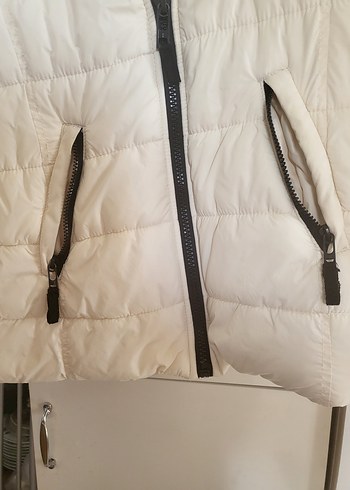 LC WAİKİKİ B. eyaz Fermuarlı Kadın Kışlık Mont - Görsel 2