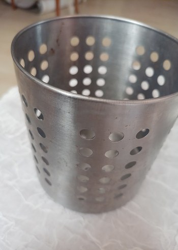 Delikli Gri Metal Mutfak Gereci