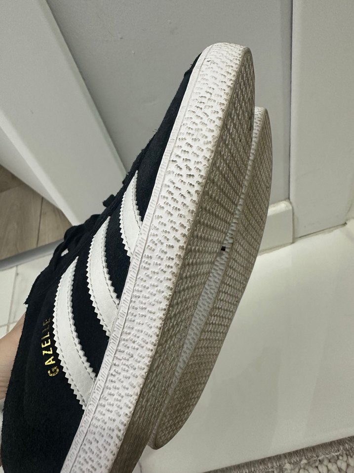 Gazelle Kadın Siyah Beyaz Adidas Spor Ayakkabı - Görsel 5