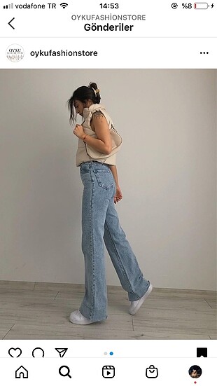 Wide leg pantolon