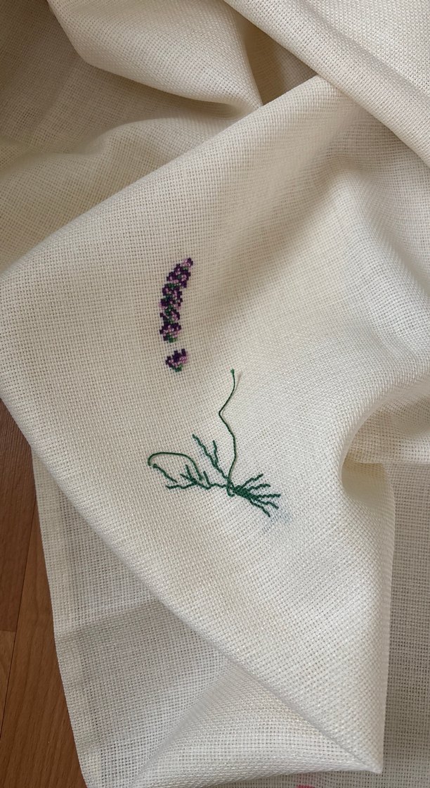 Nakışlı Beyaz Masa Örtüsü - Görsel 4