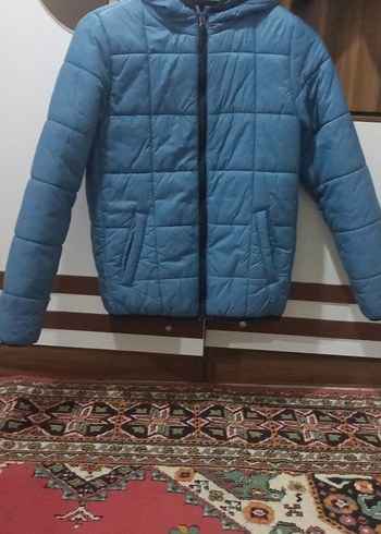 LCW Kids Mavi Kapüşonlu Erkek Çocuk Şişme Mont - Görsel 2