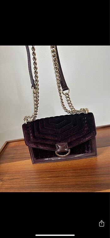 Nine West kadife çanta