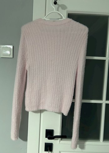 Pembe Triko Kadın Kazak - Görsel 2