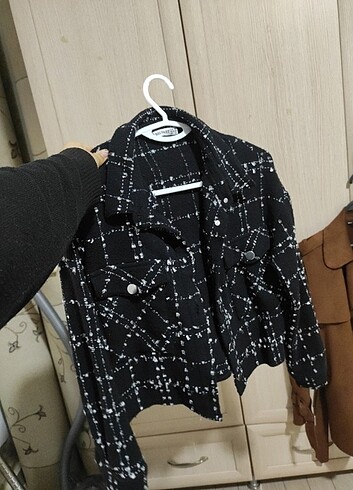 Crop ceket